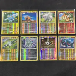 Vintage Pokemon Mid-Era Card Lot Of 8 Various Sets 2007-2009 Reverse Holo - Image 1