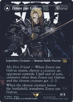 MTG Zenos yae Galvus (Borderless) Foil NM FINAL FANTASY Magic 384 - Image 1