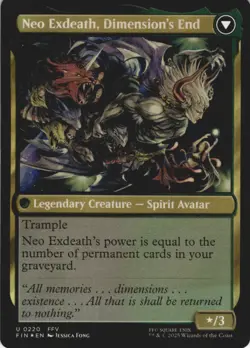 MTG Exdeath, Void Warlock Foil NM FINAL FANTASY Magic 220 - Image 2