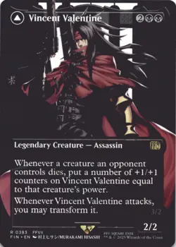 MTG Vincent Valentine (Borderless) Normal NM FINAL FANTASY Magic 383 - Image 1