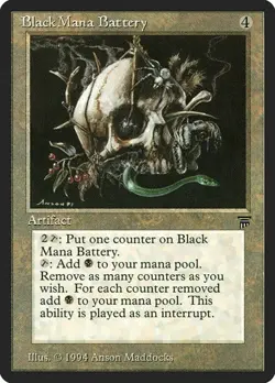 Black Mana Battery Legends HP MTG - Image 1