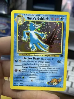 #3 Misty's Golduck 12/132 Gym Challenge 2000 Holo Rare WOTC Pokemon Card TCG - Image 3