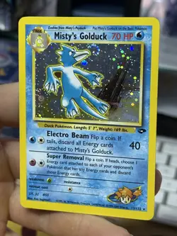 #3 Misty's Golduck 12/132 Gym Challenge 2000 Holo Rare WOTC Pokemon Card TCG - Image 4