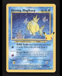 Shining Magikarp 66/64 Celebrations: Classic Collection Pokemon NM ~ - Image 1