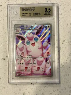 Wigglytuff 105/094 Pokemon Phantasmal Flames PFL Illustration Rare 2025 BGS 9.5 - Image 1