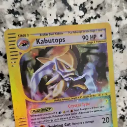 Pokemon Kabutops Skyridge 150/144 Secret Rare Crystal Type Reverse Holo 90 HP - Image 3