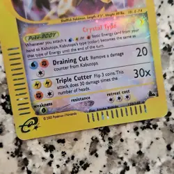 Pokemon Kabutops Skyridge 150/144 Secret Rare Crystal Type Reverse Holo 90 HP - Image 4