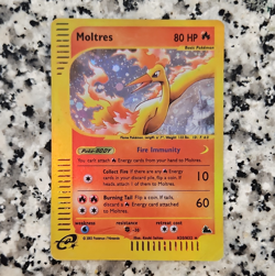 Pokemon Moltres H20/H32 Skyridge Holo Rare 80 HP Basic Card 2003 English - Image 1