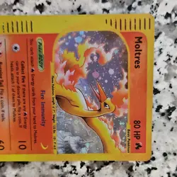 Pokemon Moltres H20/H32 Skyridge Holo Rare 80 HP Basic Card 2003 English - Image 3