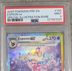 Pokemon Espeon EX - 155/131 -Rare Special Illustration, Prismatic PSA 9 - Image 2