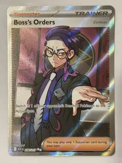 Pokemon TCG: Ascended Heroes Boss's Orders Corbeau 256/217 Full Art Ultra Rare - Image 1