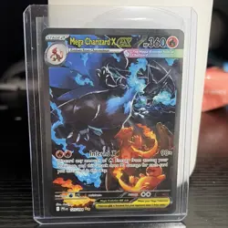 Pokemon Mega Charizard X EX 125/094 Phantasmal Flames Holo Special Rare 360 HP - Image 5