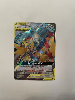 Pokemon Moltres & Zapdos & Articuno GX TAG TEAM Full Art Holo 66/68 Hidden Fates - Image 1