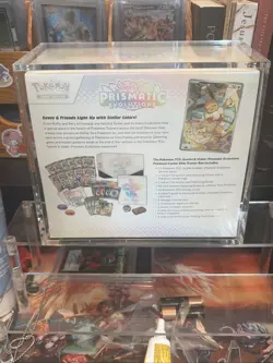 Pokemon Center Prismatic Evolutions ETB Sealed In Ultra Pro Magnetic Case *NEW* - Image 2