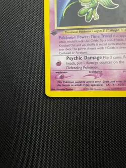 Pokemon TCG Celebi 03/64 Neo Revelation Holo First Edition LP - Image 2