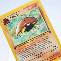 Pokemon TCG - Kabuto 50/62 Fossil Common 1st Edition WOTC - NM - Image 1