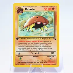 Pokemon TCG - Kabuto 50/62 Fossil Common 1st Edition WOTC - NM - Image 2