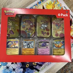 Pokemon TCG: Scarlet And Violet - 151 Mini Tin 4 Pack Factory Sealed - Image 1