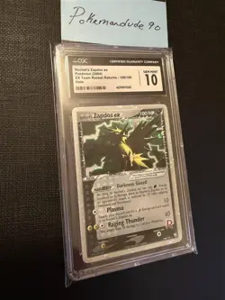 Pokemon Rocket's Zapdos ex #106/109 Team Rocket Returns Holo - CGC Gem Mint 10 - Image 3