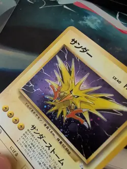 Pokemon TCG Rocket's Zapdos No. 145 Fossil Set Japanese Vintage (MP) - Image 4