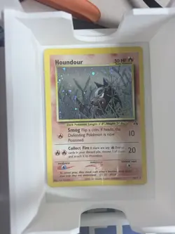 Pokemon Houndour Neo Discovery 5/75 Holo Rare Unlimited With Swirl - Image 1