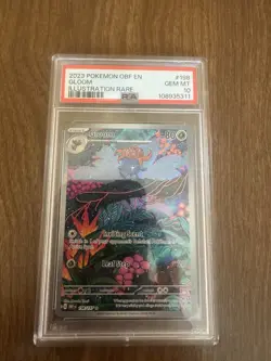2023 Pokemon Gloom Obsidian Flames Illustration Rare 198/197 PSA 10 - Image 1