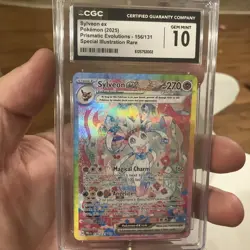 2025 CGC 10 Sylveon ex Pokemon Prismatic Evolutions SIR #156/131 Poss Psa 10 - Image 1
