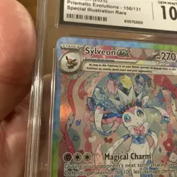 2025 CGC 10 Sylveon ex Pokemon Prismatic Evolutions SIR #156/131 Poss Psa 10 - Image 3