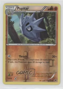 Pupitar Reverse Foil Pokemon XY Fates Collide #42 - Image 1