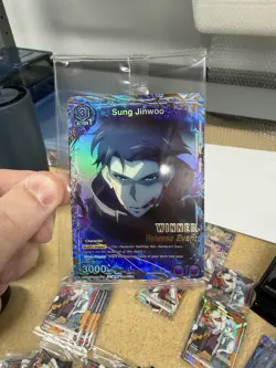 Union Arena Solo Leveling Sung Jinwoo Release Event WINNER SLG-1-019 English - Image 1