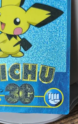 Japanese Pokemon Card Meiji Pichu Metallic Blue - Image 4