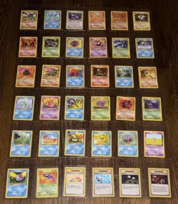 36 Pokemon Card Lot - 1999-2000 Fossil Series Vintage - No Duplicates! - Image 1