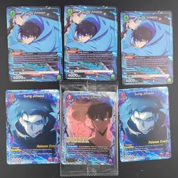 Solo Leveling Sung Jinwoo WINNER SEALED and Release Event Cards Union Arena - Image 1