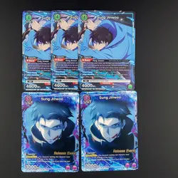 Solo Leveling Sung Jinwoo WINNER SEALED and Release Event Cards Union Arena - Image 2