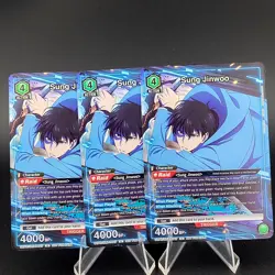 Solo Leveling Sung Jinwoo WINNER SEALED and Release Event Cards Union Arena - Image 3