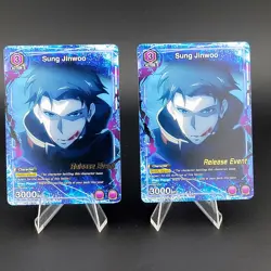 Solo Leveling Sung Jinwoo WINNER SEALED and Release Event Cards Union Arena - Image 4