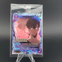Solo Leveling Sung Jinwoo WINNER SEALED and Release Event Cards Union Arena - Image 5