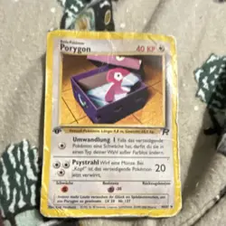 Pokemon Porygon Team Rocket 48/82 Regular Basic 40 HP German 1999 TCG Card - Image 1