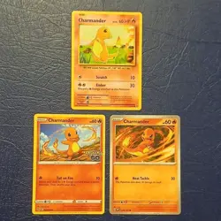 Pokemon TCG Charmander 3 Card Lot 2016 Evolutions GO WOTC LP-NM - Image 1