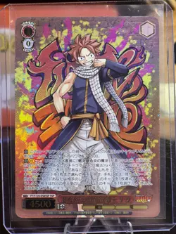 Weiyschwarz Fairy Tail Natsu Overflowing Flame SSP Trading Card Individual - Image 1
