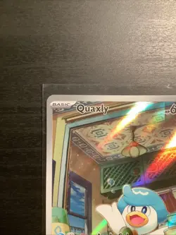 Pokemon TCG Quaxly Scarlet & Violet Paldea Evolved Holo Card 206/193 Mint Clean - Image 2