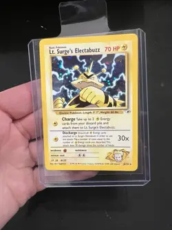 Lt. Surge's Electabuzz (6) #006/132 Gym Heroes NM WOTC POKEMON CARD - Image 1