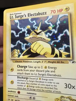 Lt. Surge's Electabuzz (6) #006/132 Gym Heroes NM WOTC POKEMON CARD - Image 5