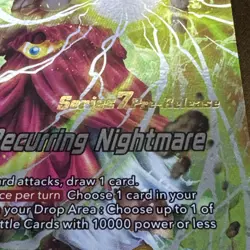 2019 Assault Of The Saiyan’s Pre-Release : Broly, Recurring Nightmare DBS Card - Image 2