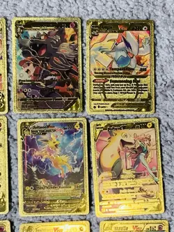 Set of 28 Dragonite,Lugia,Arcanine&More!!! Rare Gold Accent Foil Fan Art Cards - Image 5