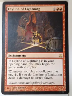 Leyline of Lightning - Guildpact - Magic the Gathering MTG Nice! - Image 1