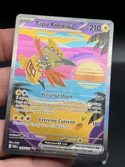 Tapu Koko ex 247/182 Sv04: Paradox Rift Holo Pokemon NM AQ3 - Image 2