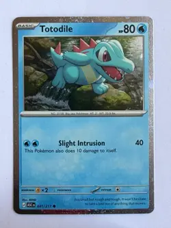 Pokemon Totodile Cosmos Holo Promo Ascended Heroes 041/217 - Image 1