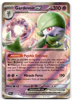 Gardevoir ex 029/091 Double Rare Paldean Fates Pokemon Holo Near Mint - Image 1