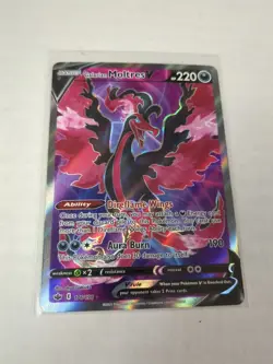 Pokemon TCG Galarian Moltres V 176/198 Chilling Reign Full Art Ultra Rare NM - Image 1